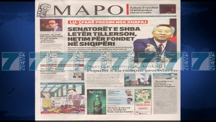 SHTYPI I DITES ME TITUJT E GAZETAVE E ENJTE 16 MARS 2017 - News, Lajme - Kanali 7