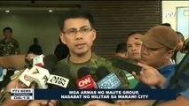 Mga armas ng Maute Group, nasabat ng militar sa Marawi City