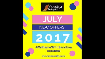 Oriflame July Offers 2017 - Recruitment & Activity Offer Oriflame