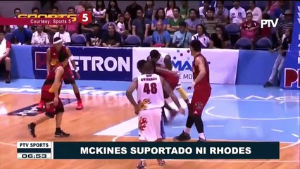 SPORTS BALITA: McKines, suportado ni Rhodes