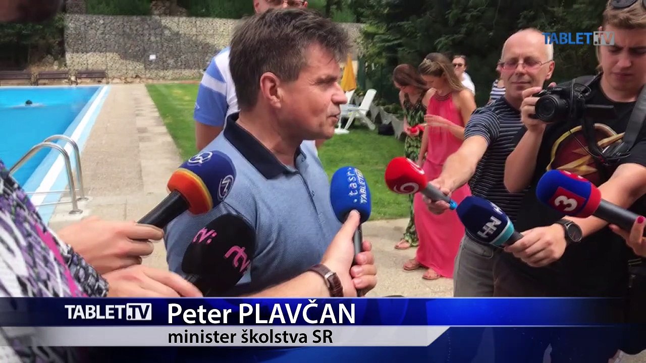 ZÁZNAM: Minister školstva Peter Plavčan otvoril kúpalisko Mičurin