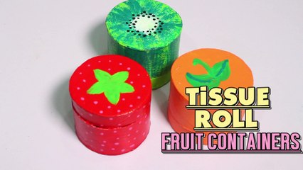 3 Minute Crafts / DIY Miniature Fruit Boxes out of toilet paper roll crafts / Best out of waste