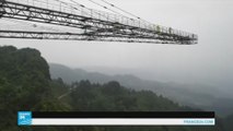 الصين تفتح أطول جسر في العالم من دون أعمدة