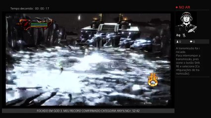 God of war 3 Speedrun Any% NG+ PB 52:42 (7)