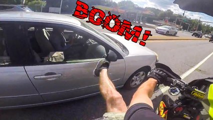 STUPID, CRAZY & ANGRY PEOPLE vs BIKERS - TOP 10 MOTORCYCLE ROAD RAGE VIDEOS -