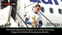 Almanya kupa ile evine döndü