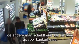 MULTICULTURAL EUROPE welcoming committee! Muslim migrant knocks out a Dutch customer for no apparent reason