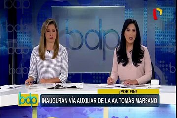 Surco: inauguran vía auxiliar de la avenida Tomás Marsano