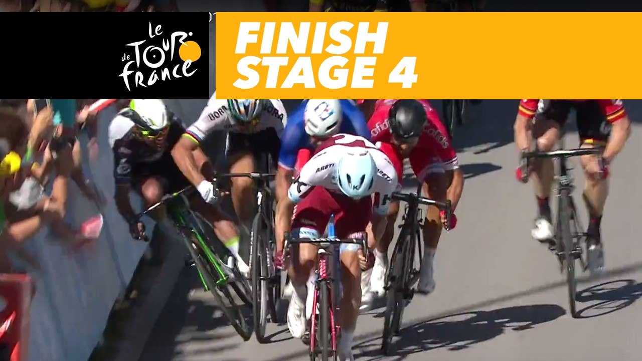 Arrivée / Finish  - Étape 4 / Stage 4 - Tour de France 2017