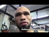 Boxing Champ Ishe Smith talks Carlos Molina and andrew Tabidi working out -EsNews Boxing