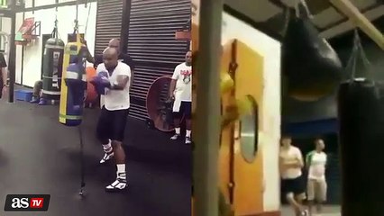 Vídeo - Por esto dicen que Mayweather dará una paliza a McGregor- ¡qué diferencia entrenando!