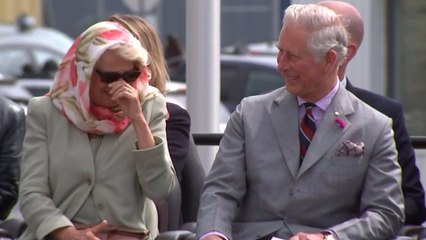 Prince Charles and the Duchess of Cornwall in fits of giggles over Inuit throat singing