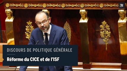 Discours de politique générale de Philippe : réforme du CICE et de l'ISF