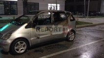 Report TV - Vlorë, digjet një makinë në rrugën 