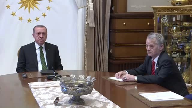 Cumhurbaşkanı Erdoğan, Kırım Tatar Türklerinin Lideri Kırımoğlu'nu Kabul Etti