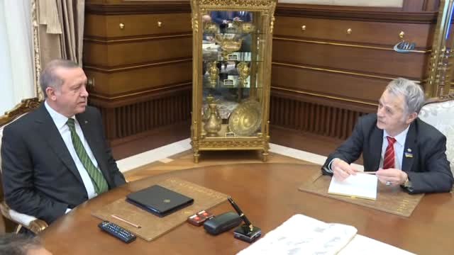 Cumhurbaşkanı Erdoğan, Kırım Tatar Türkleri Lideri Kırımlıoğlu'nu Kabul Etti