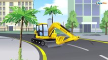 JCB Bulldozer & JCB Excavator Digging with Dump Truck in the City   1 Hour Kids Video Compilation
