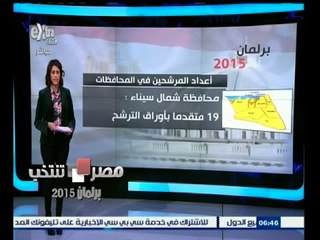 #مصر_تنتخب | برلمان 2015 ٫٫ تعرف على أعداد المرشحين في المحافظات