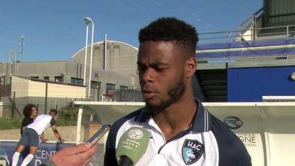 Après Lorient - HAC (0-1) en match de préparation, réaction de Dénys Bain