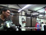 luis cuba arias working out at mayweather boxing club - EsNews Boxing