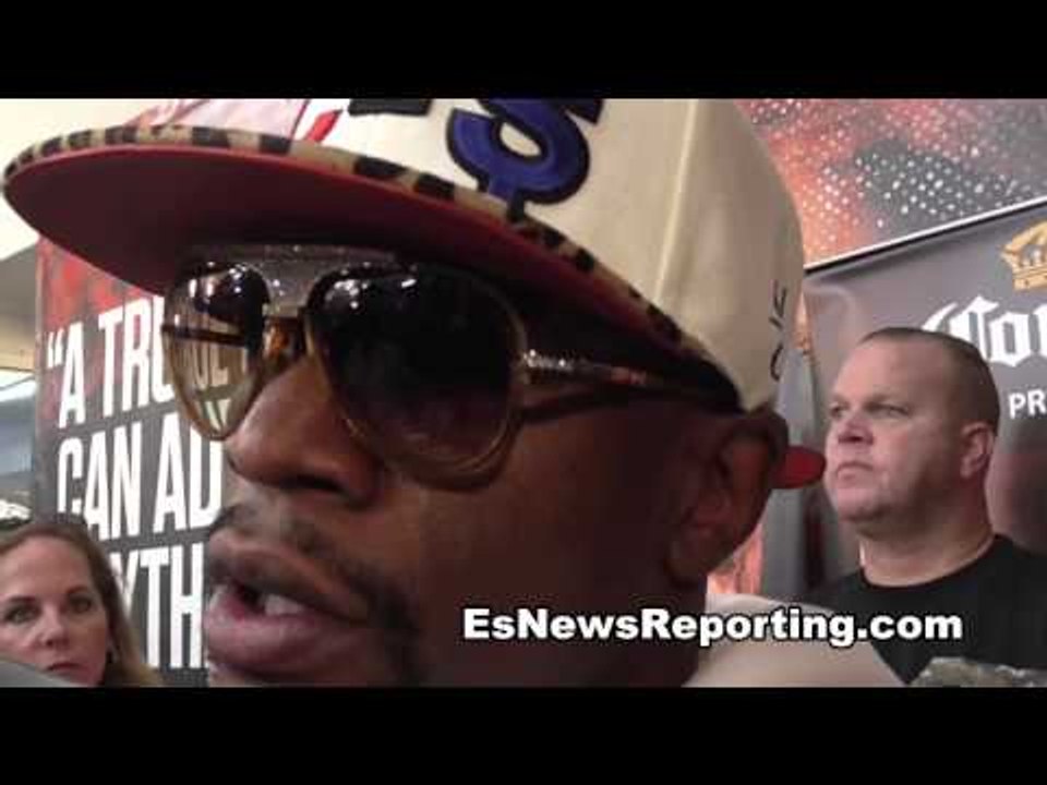 Floyd Mayweather vs canelo alvarez mayweather on canelo he is solid he is tough - EsNews Boxing