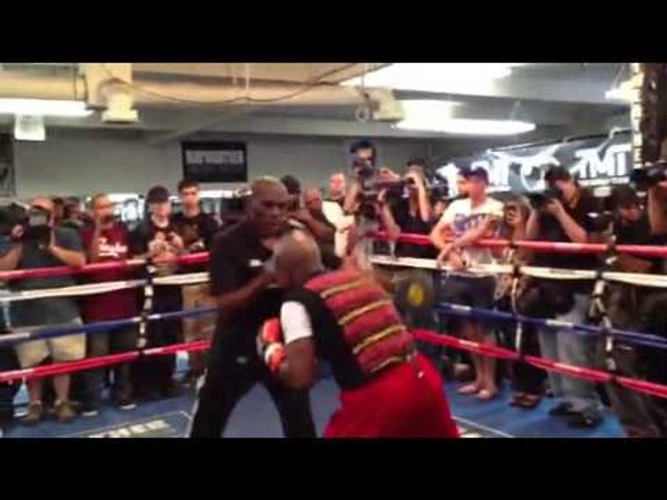 Mayweather workout