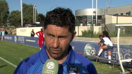 Après Lorient - HAC (1-0) en match de préparation, réaction d'Oswald Tanchot