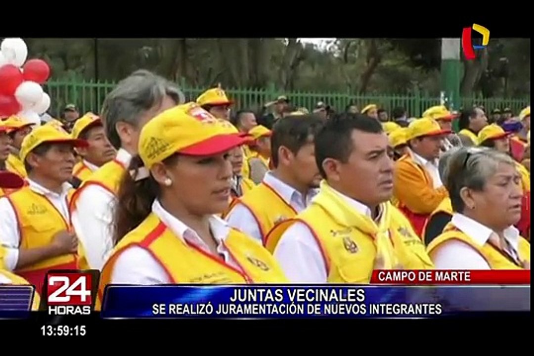 Campo de Marte: se realizó juramentación de nuevas Juntas Vecinales