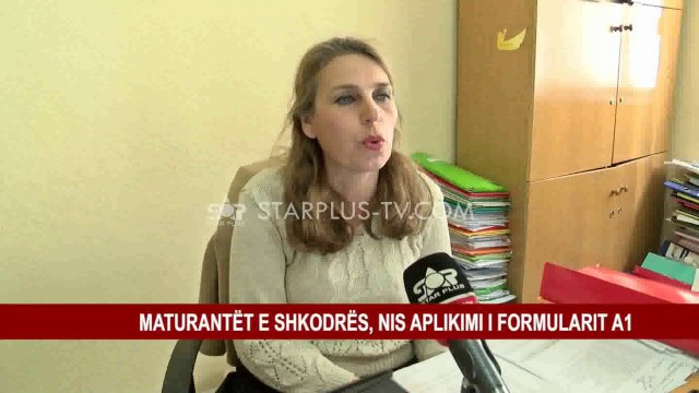 MATURANTËT E SHKODRËS, NIS APLIKIMI I FORMULARIT A1