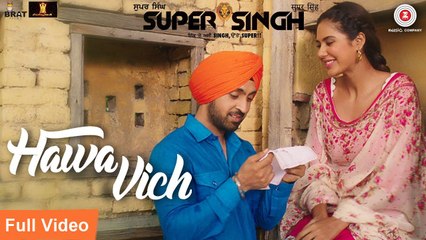 Hawa Vich by Super Singh _ Diljit Dosanjh & Sonam Bajwa _ Sunidhi Chauhan _ Punjabi Romantic Song