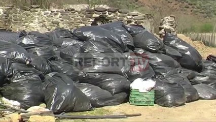 Report TV - Kurbin,emigranti vjen nga SHBA mbledh banorët,pastrojnë lumin