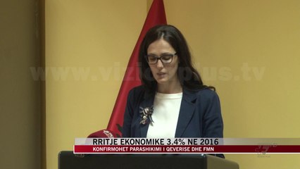 Rritje ekonomike 3.4% në 2016 - News, Lajme - Vizion Plus