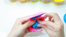 PLAY DOH ICE-CREAM! - Peppa PIG watch make icecream playdoh rainbow toys