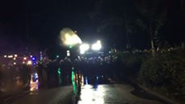 Police Use Water Cannon Against Anti-G20 Protesters in Hamburg