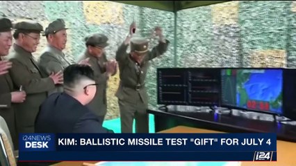 i24NEWS DESK | Kim: Ballistic missile test "gift" for July 4 | Tuesday, July 4th 2017