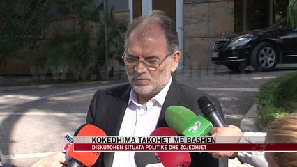 Kokëdhima takohet me Bashën, diskutohet situata politike - News, Lajme - Vizion Plus