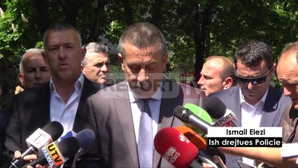 Report TV -  Xhafaj dhe Basha homazhe për ish-oficerin e lartë Artan Cuku