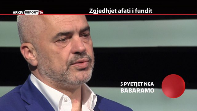 Report Tv, 5 Pyetjet nga Babaramo i ftuar Edi Rama - Pjesa e Pare