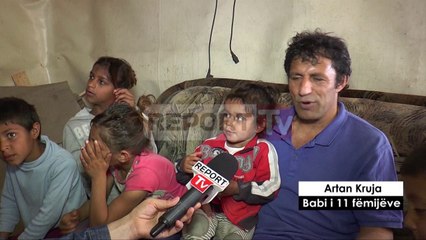 Report TV - Babai me 11 fëmijë, apel për punë Kruja: Dua të arsimoj fëmijët e mi