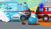Car Cartoon - Red Fire Trucks for Children - Cop Car for Kids - Trucks Cartoons
