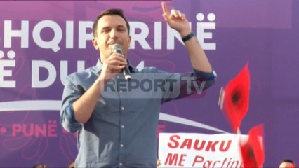 Report TV - Veliaj: Një votë ka fuqinë të ndryshojë Shqipërinë