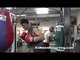 TMT Stars Luis Areas and Ron Gavril at mayweather boxing club - EsNews Boxing
