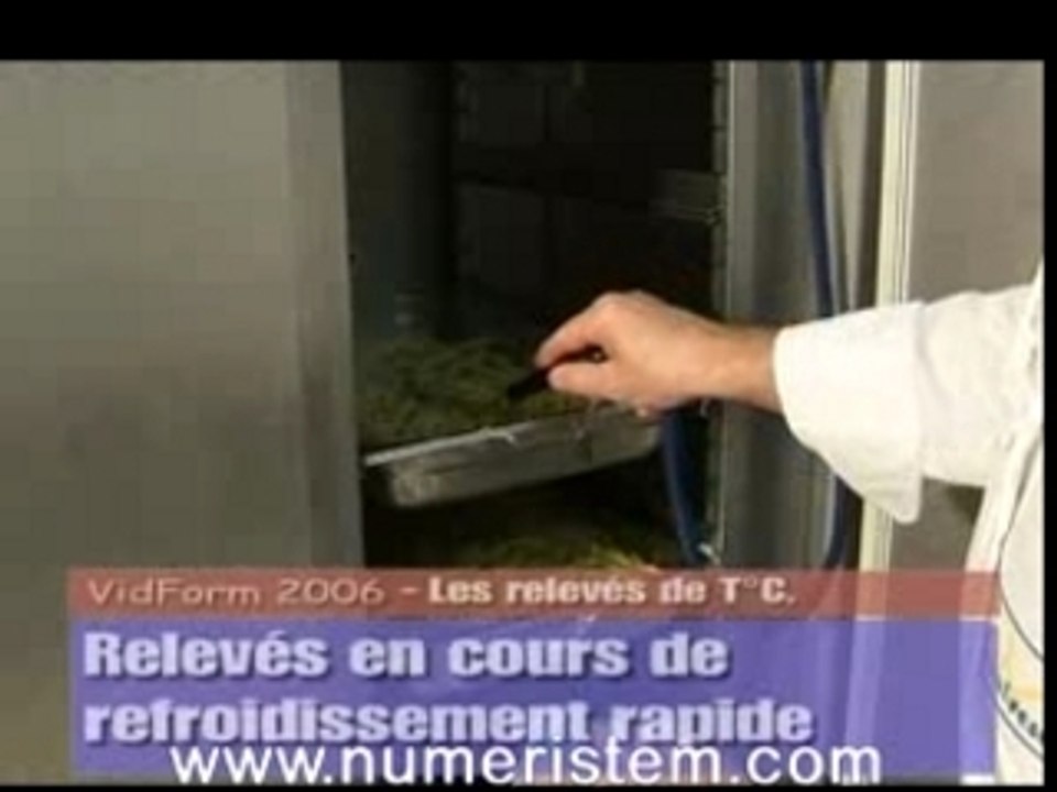 Vidéo Formation HACCP-Les relevés de T°c (extrait)