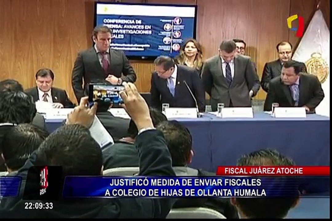 Ollanta Humala: fiscal Juárez Atoche justifica presencia de fiscales en colegio de hijas del expresidente