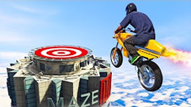 KWEBBELKOP-99% IMPOSSIBLE FLYING JET BIKE CHALLENGE! (GTA Gun Running DLC)