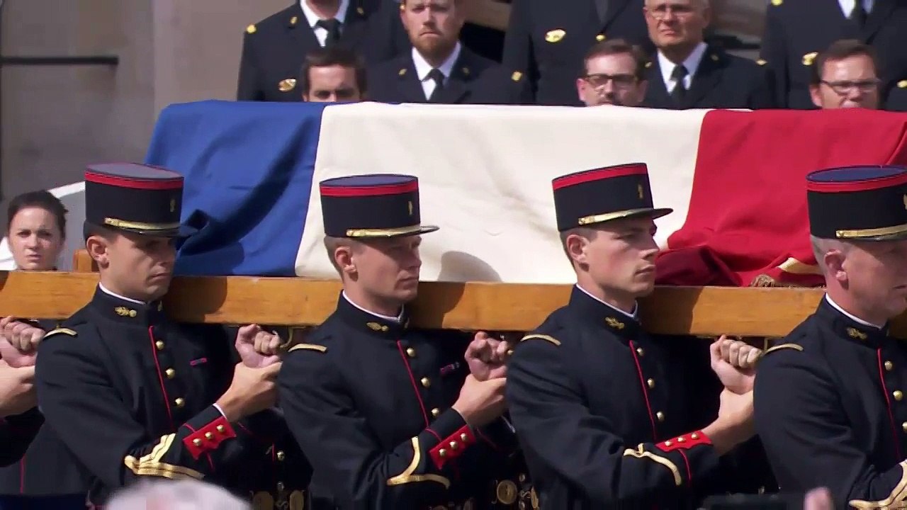 Arrivée du cercueil de Simone Veil aux Invalides