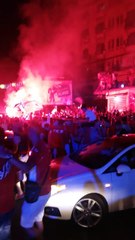 superbe ambiance dans les rues de Belouizdad !