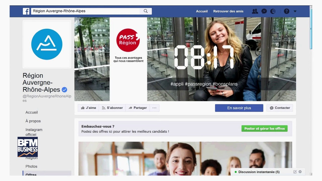 Des milliers d'offres d'emploi consultables sur Facebook