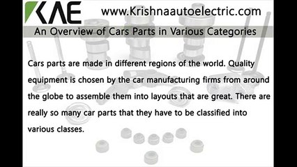 Overview of Cars Parts