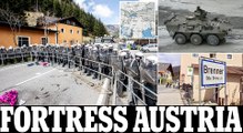 Government sends troops and armoured vehicles to stop migrants crossing the border from Italy